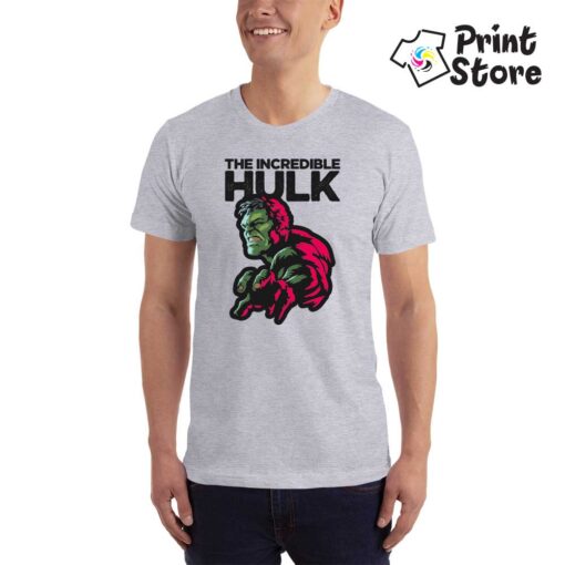 The Incredible Hulk siva muška majica Print Store