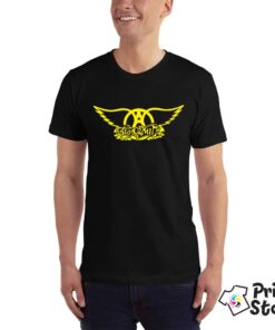 AEROSMITH-(Logo-Name-Art)-crna-muska-majica