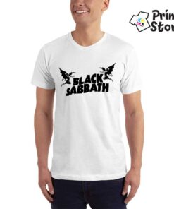 BLACK-SABBATH-(Band-logo-art)-bela-muska-majica