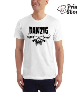DANZIG-(Skull)-bela-muska-majica