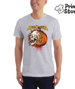 HELLOWEEN-siva-muska-majica
