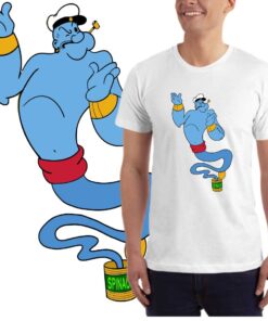 Popaj-duh-iz-spanaća-muška-bela-majica