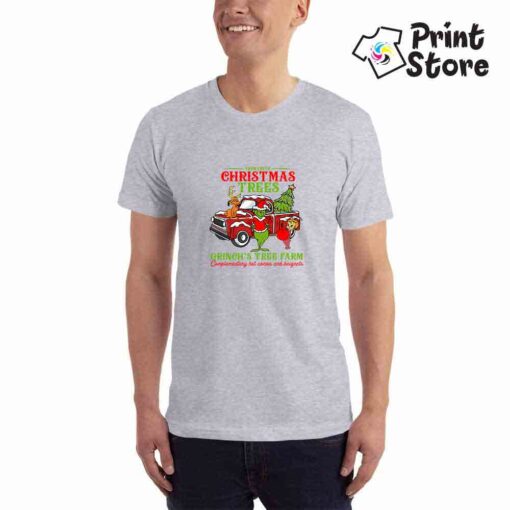 Christmas-trees-Grinch-Muška-siva-majica-kratak-rukav