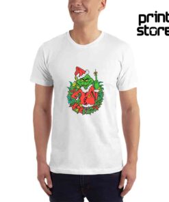 Grinch-srednjak--Muška-bela-majica-kratak-rukav