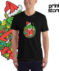 Grinch-srednjak--Muška-crna-majica-kratak-rukav