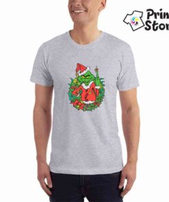 Grinch-srednjak--Muška-siva-majica-kratak-rukav