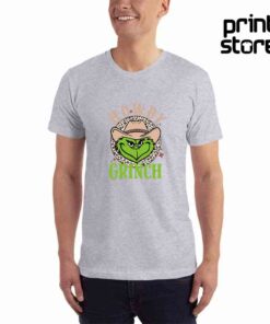 Howdy-grinch-Muška-siva-majica-kratak-rukav