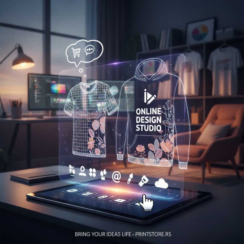 Online dizajner majica, dukseva, cegera, bodica i šolja. Print Store